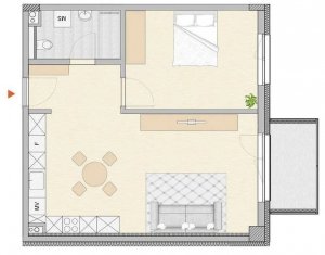 Apartament 2 camere, Semicentral, zona Liberty Technology Park, 60 mp