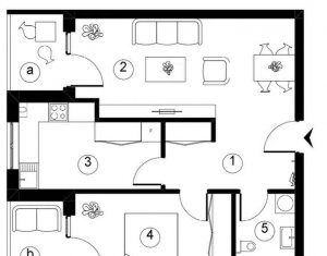 Apartament 2 camere zona  Soporului