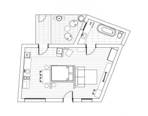 Apartament tip studio, la casa, cu intrare din strada, Semicentral