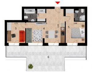 Apartament 3 camere de vanzare in Zorilor