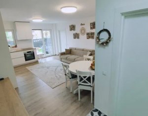 Vanzare apartament 3 camere finisat si mobilat modern, cu gradina , Floresti