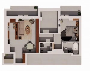 Vanzare apartament 3 camere in Floresti