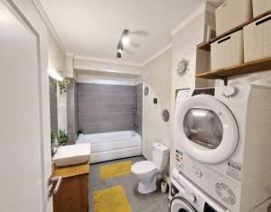 Apartament 4 camere, finisat, parcare subterana, 80 mp, gradina 70 mp, Floresti