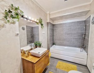 Apartament 4 camere, finisat, parcare subterana, 80 mp, gradina 70 mp, Floresti