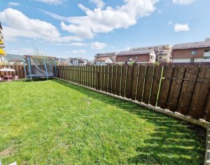 Apartament 4 camere, finisat, parcare subterana, 80 mp, gradina 70 mp, Floresti