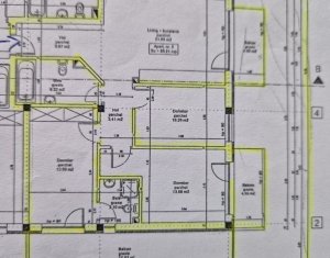 Apartament 4 camere, finisat, parcare subterana, 80 mp, gradina 70 mp, Floresti