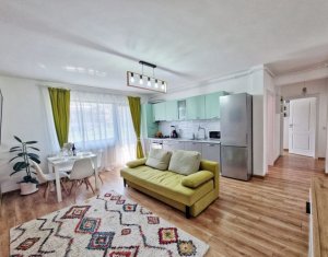 Apartament 4 camere, finisat, parcare subterana, 80 mp, gradina 70 mp, Floresti