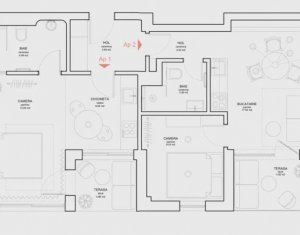 Apartament 3 camere, 60 mp, Semicentral 