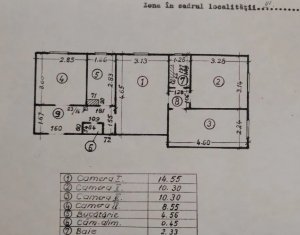 Apartament 4 camere 57mp, zona Minerva