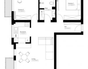 Apartament cu 3 camere, finisat si mobilat ultramodern, zona Donath Park
