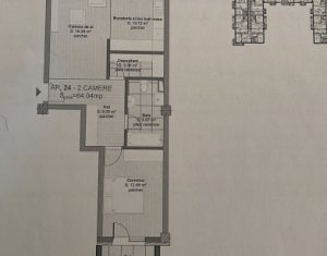 Apartament 2 camere, parcare, bloc nou, lift, Floresti