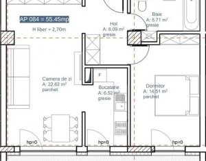 Apartament semifinisat, bloc nou, cartierul Plopilor! 