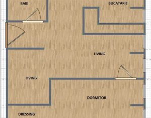 Apartament 1 camera finisat, mobilat si utilat, zona Manastur 