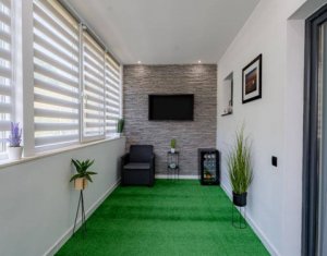 Vanzare apartament 3 camere finisat si mobilat modern, cu terasa, Floresti  