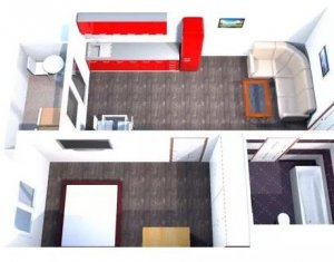 Apartament cu 2 camere, 39 mp, mobilat si utilat, loc parcare in Baciu