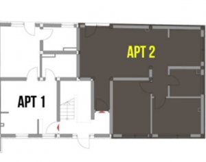 Apartament 2 camere, cu gradina, Floresti 