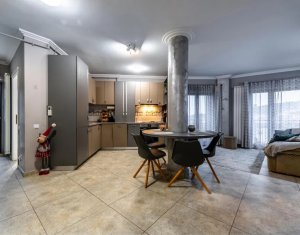 Apartament modern, 3 camere, 2 bai, parcare, 75 mp, zona Borhanci