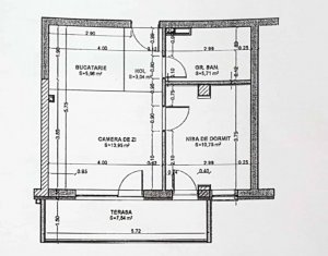 Apartament semifinisat cu 2 camere, parcare optional, cu CF, zona strazii Lunii