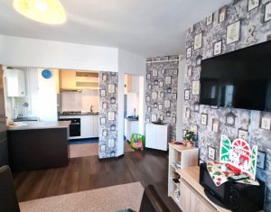 Apartament cu 3 camere, mobilat si utilat, parcare inclusa, Floresti