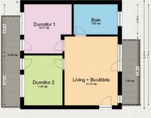 3 camere, Borhanci, zona de inceput