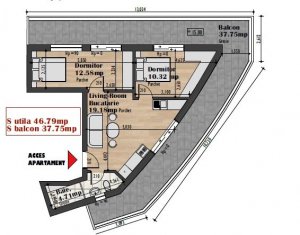 Vanzare apartament 2 camere in Cluj-napoca, zona Iris