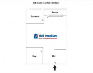 Oportunitate! Apartament tip garsoniera, 32 mp, etaj 2, Grigorescu