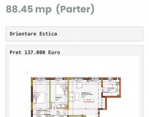 Vanzare apartament 3 camere in Floresti