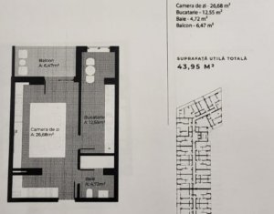 Appartement 1 chambres à vendre dans Cluj-napoca, zone Gheorgheni