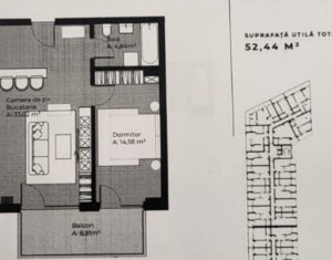 Apartament 2 camere, balcon, Gheorgheni