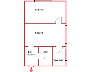 Apartament 2 camere, etaj 1, 30 mp, Gheorgheni, zona Diana