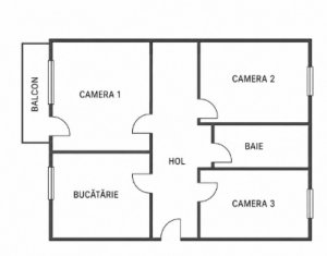 Vanzare apartament 3 camere in Cluj-napoca, zona Manastur