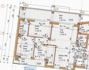 Apartament lux 4cam 87mp, 31mp terase, garaj inclus, bloc nou str. Campina 