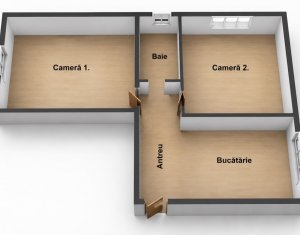 Apartament decomandat, etaj 3/4, Intre Lacuri