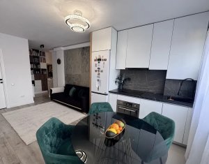 Apartament 2 dormitoare + living cu bucatarie open space + 2 balcoane