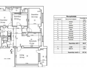  Apartament 4 camere, zona Grădini Mănăștur - Plopilor