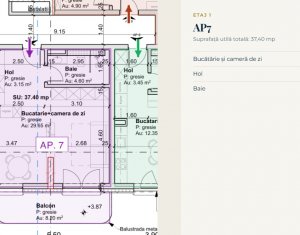 Apartament semifinisat 2 camere, balcon, zona centrala, constructie noua