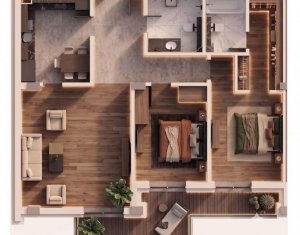 PRETURI PROMO ! Apartament de 2 camere, imobil nou, preturi de la 2300 EUR/mp !