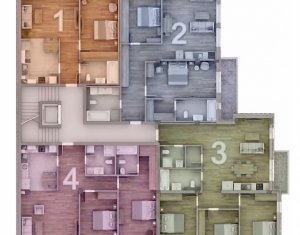 PRETURI PROMO ! Apartament de 2 camere, terasa 20 mp, panorama frumoasa !